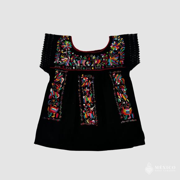 Mexican Hand embroidered bluse Size L - Picture 5 of 7